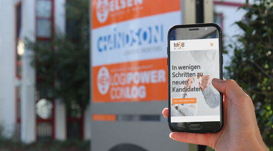 Business-App auf dem Handy